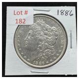 1886 Morgan Silver Dollar