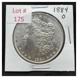 1884-O Morgan Silver Dollar