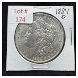 1884-O Morgan Silver Dollar