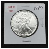 1987 Silver Eagle - 1oz Fine Silver