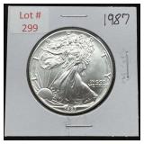 1987 Silver Eagle - 1oz Fine Silver