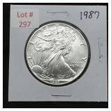 1987 Silver Eagle - 1oz Fine Silver