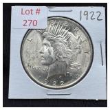 1922 Peace Silver Dollar