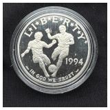 1994 World Cup Soccer Silver Dollar - 90% Silver