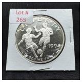 1994 World Cup Soccer Silver Dollar - 90% Silver