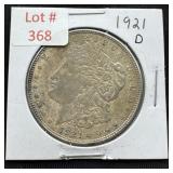 1921-D Morgan Silver Dollar