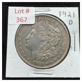 1921-D Morgan Silver Dollar
