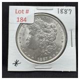 1887 Morgan Silver Dollar