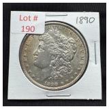 1890 Morgan Silver Dollar