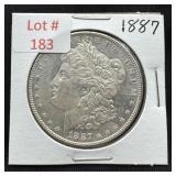 1887 Morgan Silver Dollar