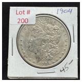 1904 Morgan Silver Dollar