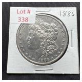 1886 Morgan Silver Dollar