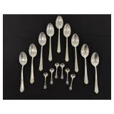 Sterling Silver Spoons & Salts - 8.01 troy oz