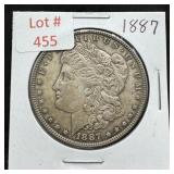 1887 Morgan Silver Dollar