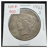 1923-S Peace Silver Dollar