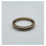 10kt Gold Wedding Band w/ Diamonds - 1.3 dwt