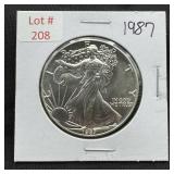 1987 Silver Eagle - 1oz Fine Silver