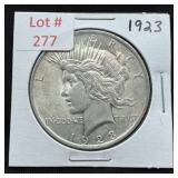 1923 Peace Silver Dollar