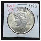 1923 Peace Silver Dollar