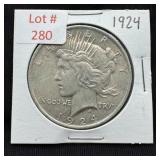1924 Peace Silver Dollar