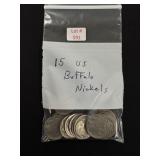 15 Buffalo Nickels