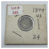 1874 3 Cent Piece