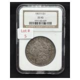 1883-S Morgan Silver Dollar (Graded XF-45)