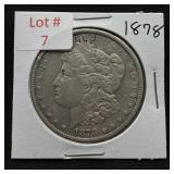 1878-CC Morgan Silver Dollar