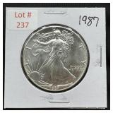 1987 Silver Eagle - 1 oz Fine Silver