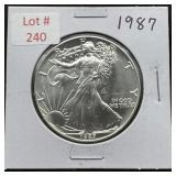 1987 Silver Eagle - 1 oz Fine Silver