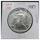 1987 Silver Eagle - 1 oz Fine Silver