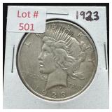 1923 Peace Silver Dollar