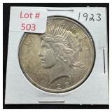1923 Peace Silver Dollar