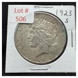 1923-S Peace Silver Dollar
