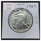 1987 Silver Eagle - 1 oz Fine Silver