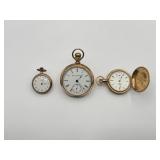 3 Elgin Gold Pocket Watches