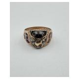 10Kt Gold Elks Club Ring - 3.9 dwt - size 10