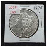1878-S Morgan Silver Dollar