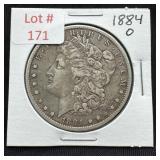 1884-O Morgan Silver Dollar