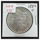 1884-O Morgan Silver Dollar