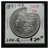 1891-CC Morgan Silver Dollar