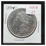 1890-CC Morgan Silver Dollar