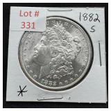 1882-S Morgan Silver Dollar