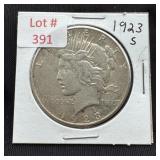 1923-S Peace Silver Dollar