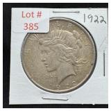 1922 Peace Silver Dollar