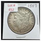 1887 Morgan Silver Dollar