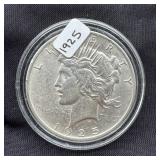 1925 Peace Silver Dollar