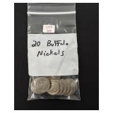 20 Buffalo Nickels