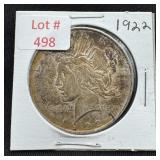 1922 Peace Silver Dollar