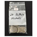 20 Buffalo Nickels